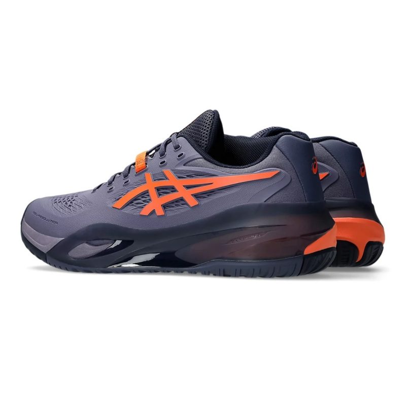 Asics รองเท้าเทนนิสผู้ชาย Gel-Resolution X Wide (2E) | Greyish Purple/Nova Orange ( 1041A487-500 ) - Image 5