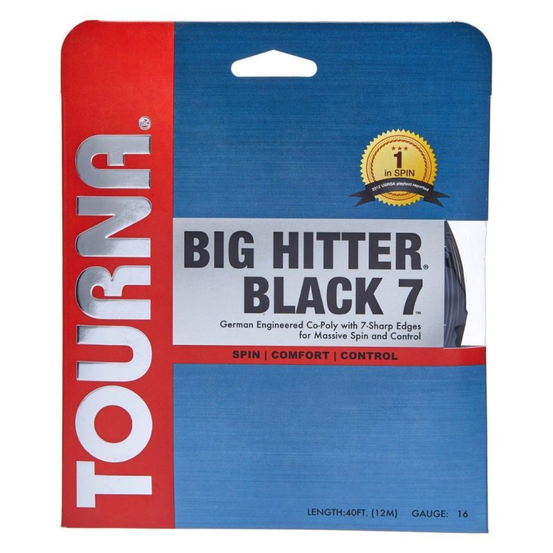 Tourna เอ็นไม้เทนนิส Big Hitter Black 7 16G/1.30mm Tennis String Reel | Black ( 078914107092 ) - Image 2