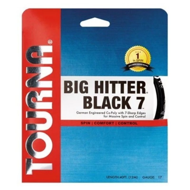 Tourna เอ็นไม้เทนนิส Big Hitter Black 7 17G/1.25mm Tennis String Reel | Black ( 078914107108 ) - Image 2