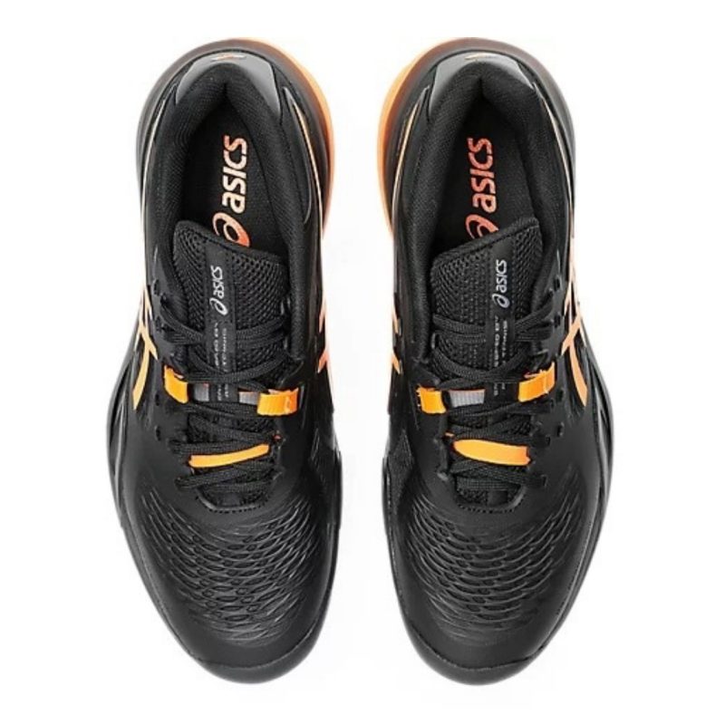 Asics รองเท้าเทนนิสผู้ชาย Gel-Resolution X |  Black/Shocking Orange ( 1041A481-001 ) - Image 8