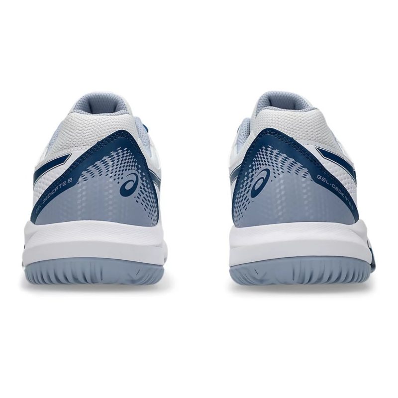 Asics รองเท้าเทนนิสผู้ชาย Gel-Dedicate 8 | White/Mako Blue ( 1041A408-103 ) - Image 6