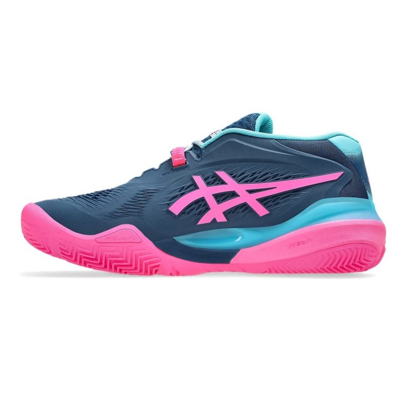 Asics รองเท้าเทนนิสผู้ชาย Gel-Resolution X Padel | Mako Blue/Hot Pink ( 1041A492-400 ) - Image 4