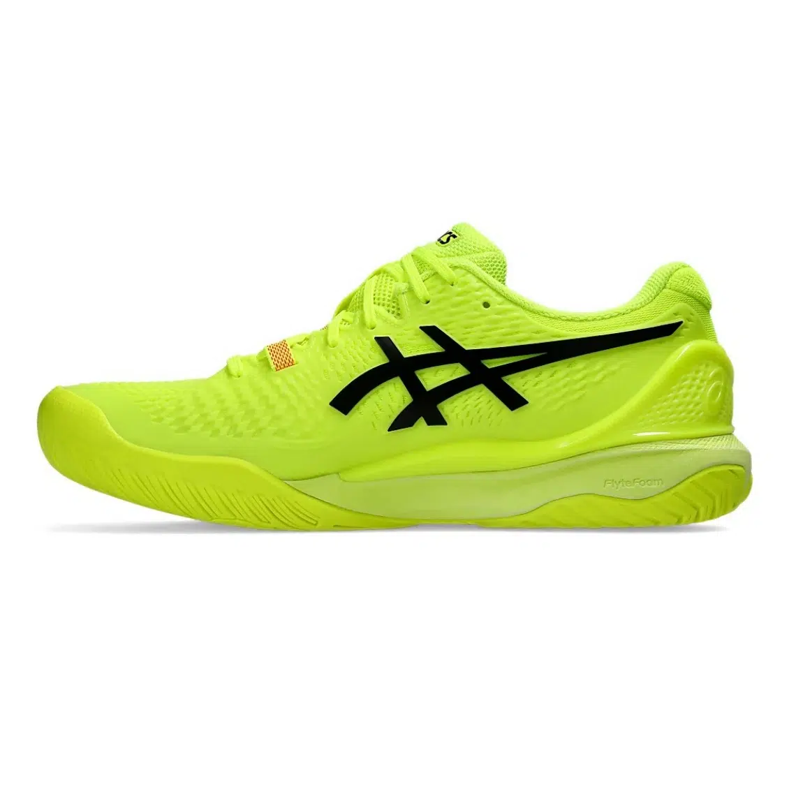 Asics รองเท้าเทนนิสผู้ชาย Gel-Resolution 9 Paris | Safety Yellow/Black ( 1041A459-750 ) - Image 4