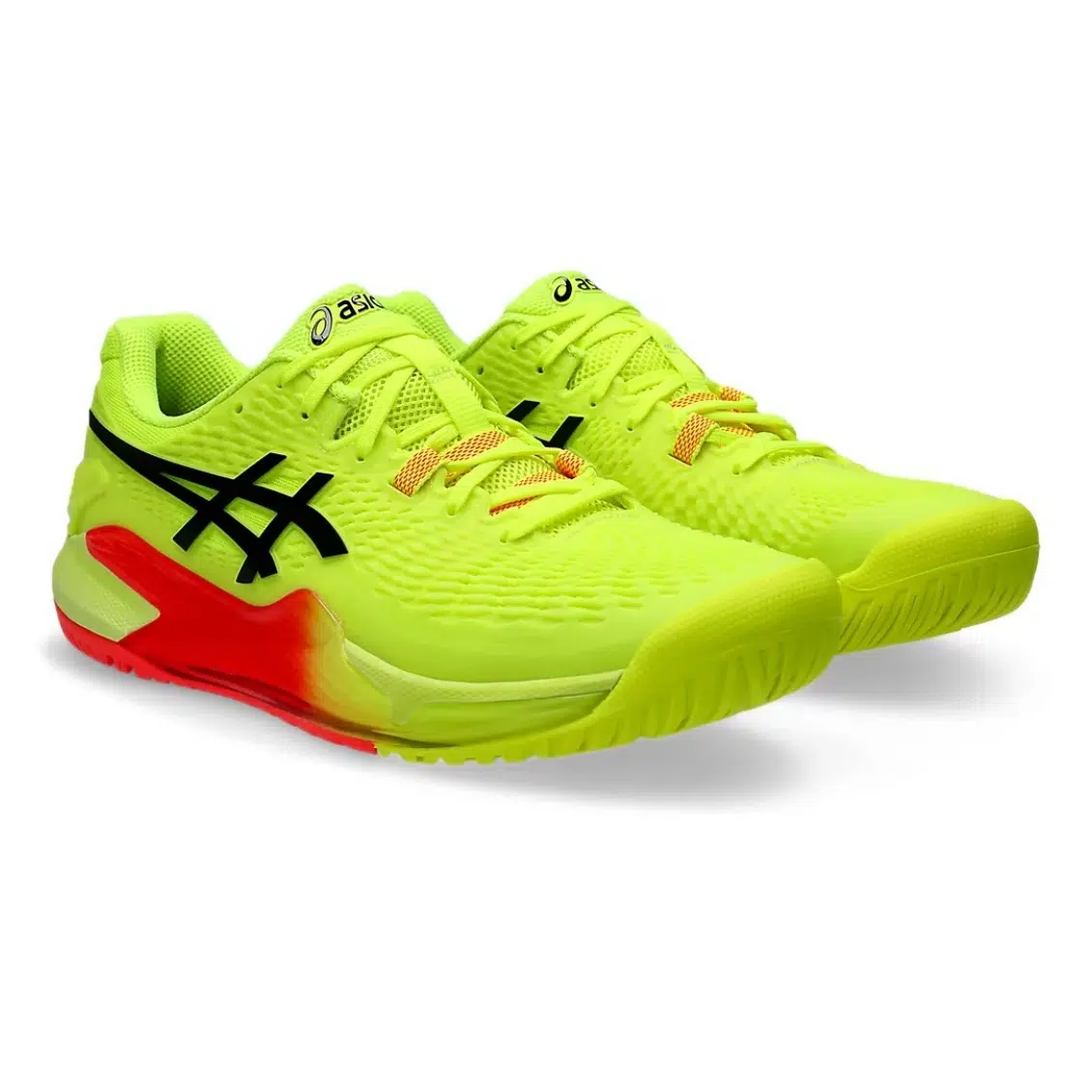 Asics รองเท้าเทนนิสผู้ชาย Gel-Resolution 9 Paris | Safety Yellow/Black ( 1041A459-750 ) - Image 2