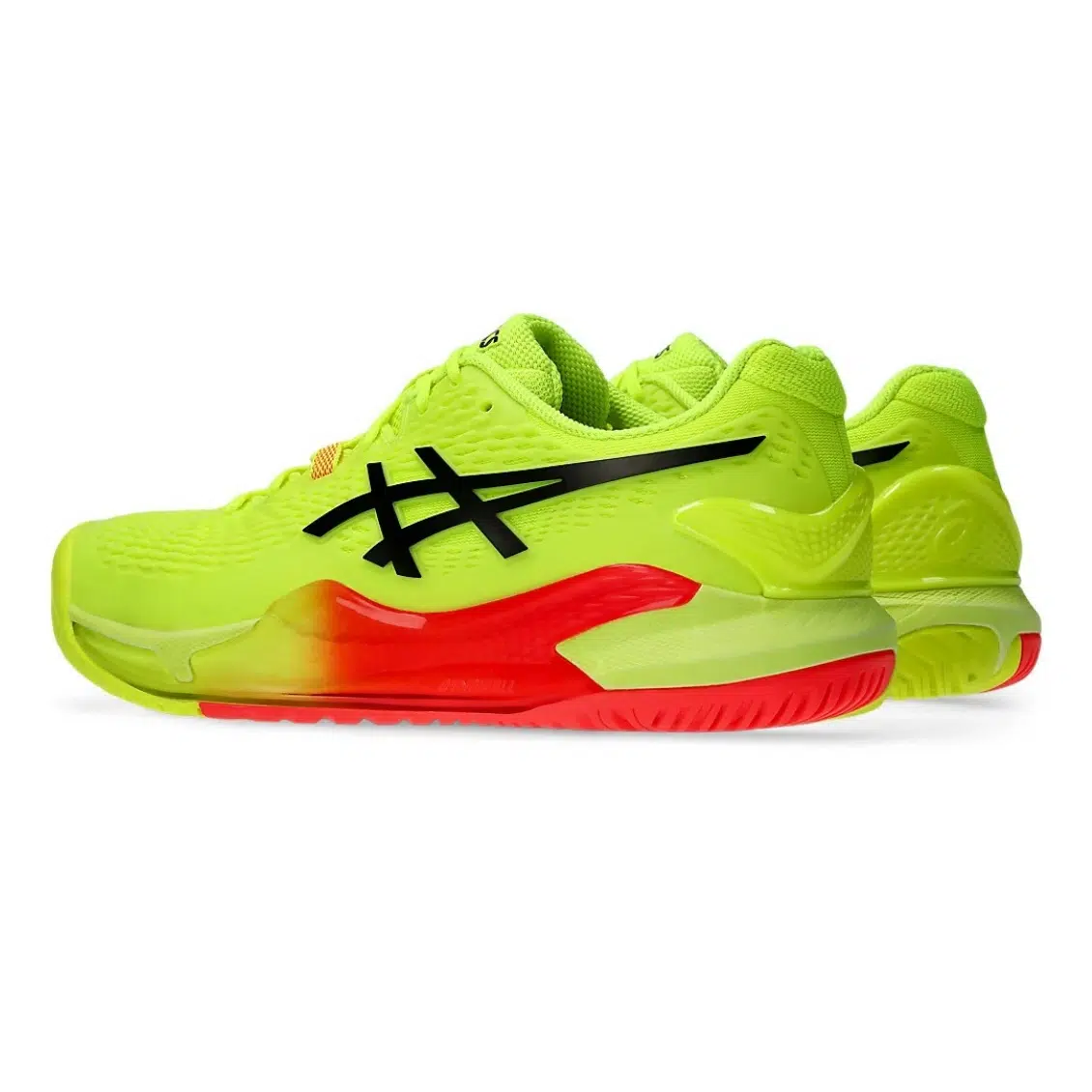 Asics รองเท้าเทนนิสผู้ชาย Gel-Resolution 9 Paris | Safety Yellow/Black ( 1041A459-750 ) - Image 3