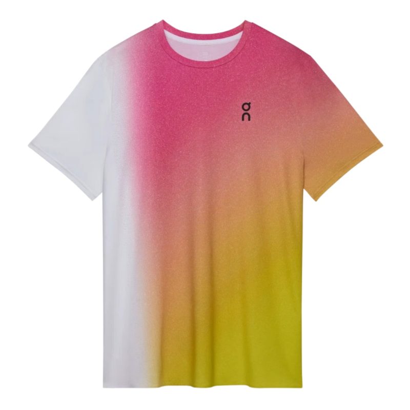 On เสื้อเทนนิสผู้ชาย Men’s Court-T | White/Lime ( 1ME10862929 )