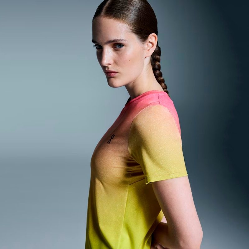 On เสื้อเทนนิสผู้หญิง Women’s Court-T | White/Lime ( 1WE11082929 ) - Image 6