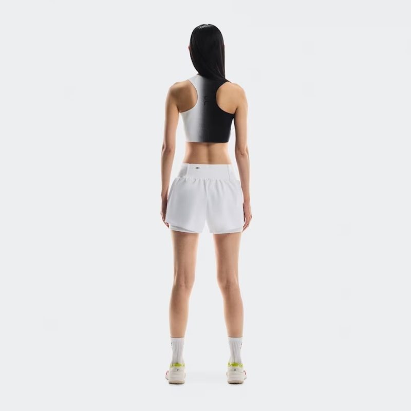 On เสื้อเทนนิสผู้หญิง Women’s Court Crop Top | Black/White ( 1WF11270299 ) - Image 3
