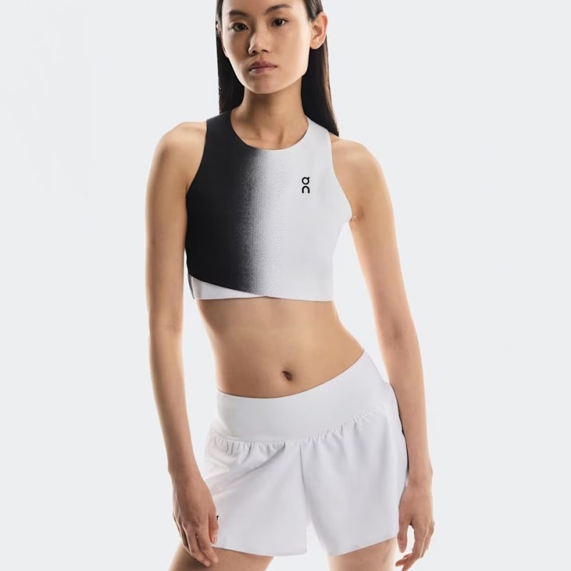 On เสื้อเทนนิสผู้หญิง Women’s Court Crop Top | Black/White ( 1WF11270299 ) - Image 4