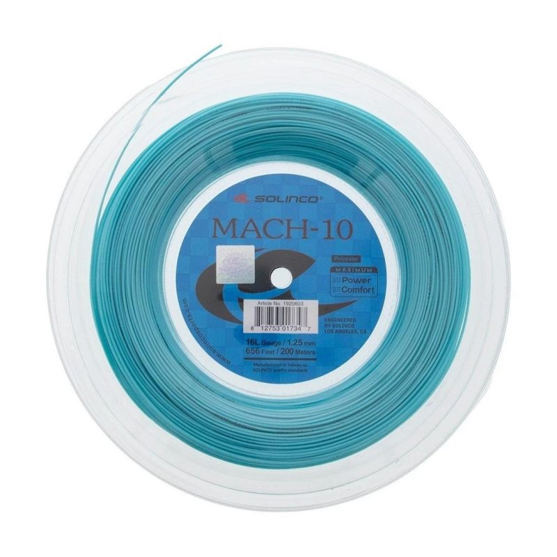 Solinco เอ็นไม้เทนนิส Mach-10 16L/1.25mm Tennis String Reel | Light Blue ( 1920603 ) - Image 3