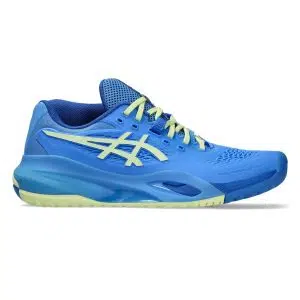 Asics รองเท้าเทนนิสผู้หญิง Gel-Resolution X | Blue Coast/Huddle Yellow ( 1042A279-400 )