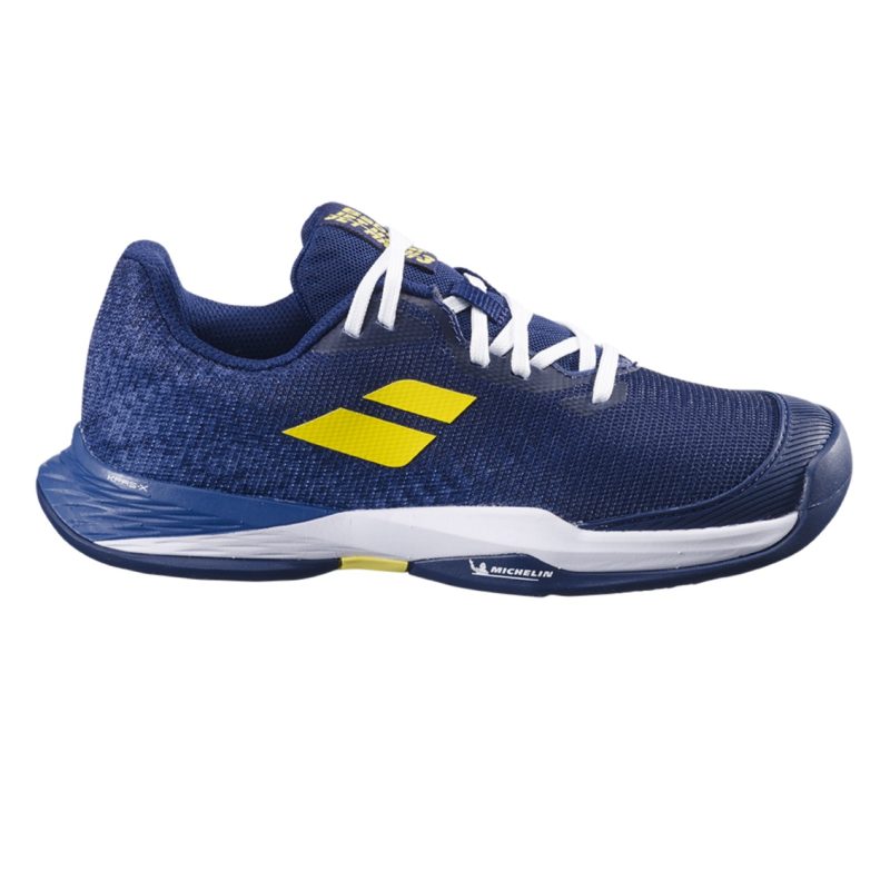 Babolat รองเท้าเทนนิสเด็กผู้ชาย Jet Mach 3 Junior All Court Boy | Dark blue ( 3J2S25A648BL )