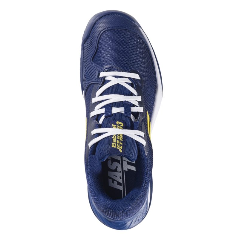 Babolat รองเท้าเทนนิสเด็กผู้ชาย Jet Mach 3 Junior All Court Boy | Dark blue ( 3J2S25A648BL ) - Image 4