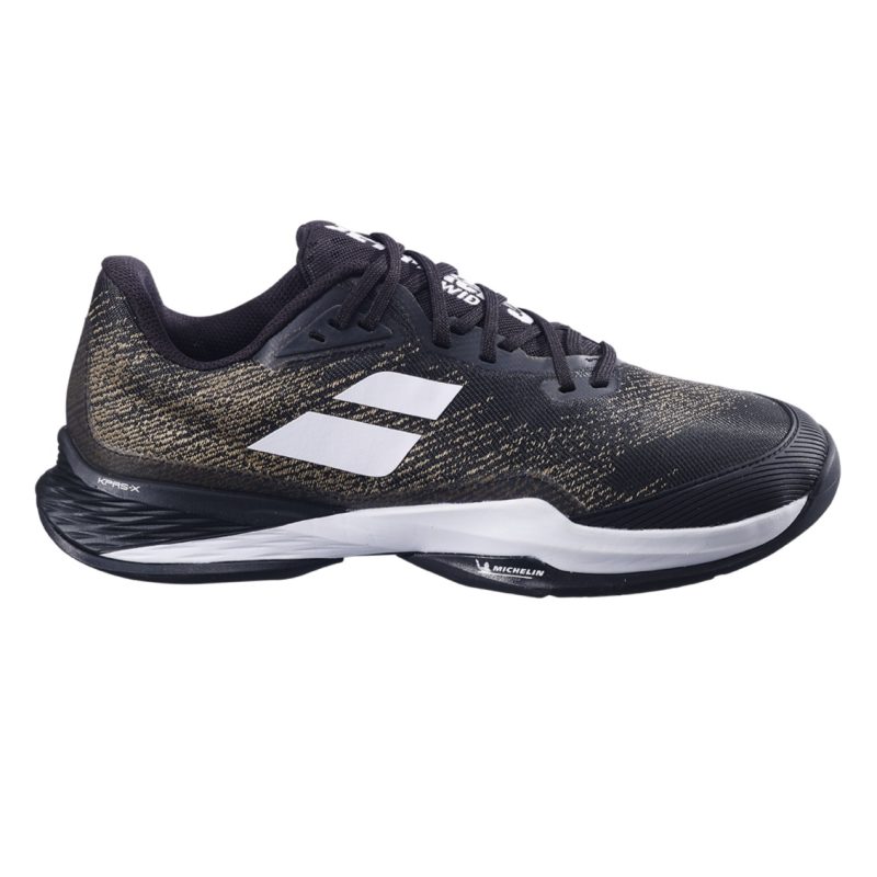 Babolat รองเท้าเทนนิสผู้ชาย Jet Mach 3 All Court Men (Wide) | Black/White ( 3A0S25B846 )