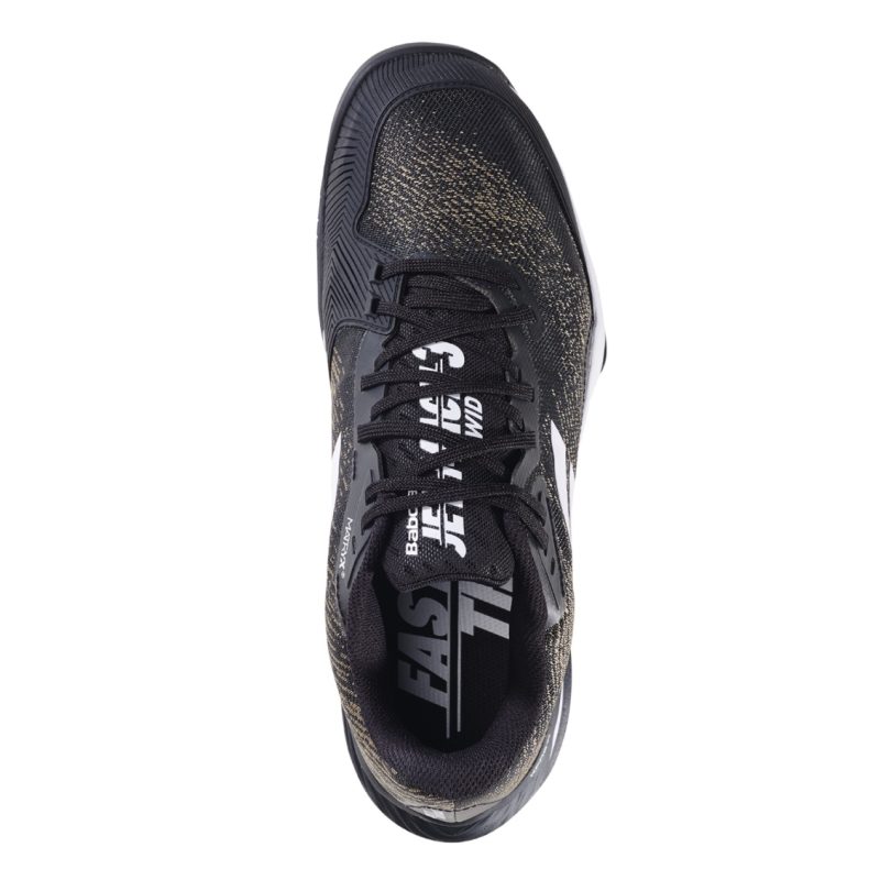 Babolat รองเท้าเทนนิสผู้ชาย Jet Mach 3 All Court Men (Wide) | Black/White ( 3A0S25B846 ) - Image 4