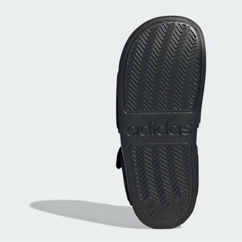 Adidas รองเท้าแตะเด็ก Adilette Sandals | Core Black / Cloud White / Core Black ( GW0344 ) - Image 5