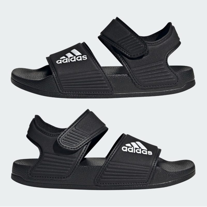Adidas รองเท้าแตะเด็ก Adilette Sandals | Core Black / Cloud White / Core Black ( GW0344 ) - Image 7
