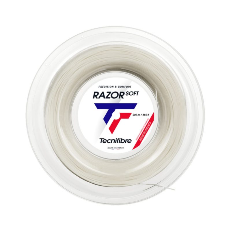 Tecnifibre เอ็นไม้เทนนิส Razor Soft 17/1.25mm Tennis Strings Reel | White ( 04RRAS125W ) - Image 2