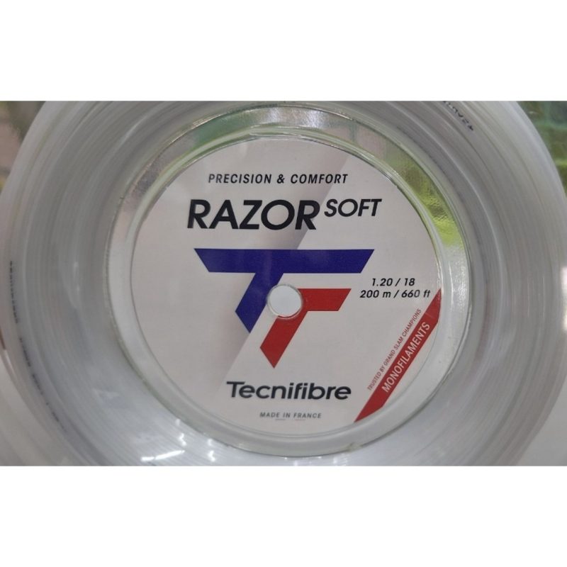 Tecnifibre เอ็นไม้เทนนิส Razor Soft 18/1.20mm Tennis Strings Reel | White ( 04RRAS120W ) - Image 3