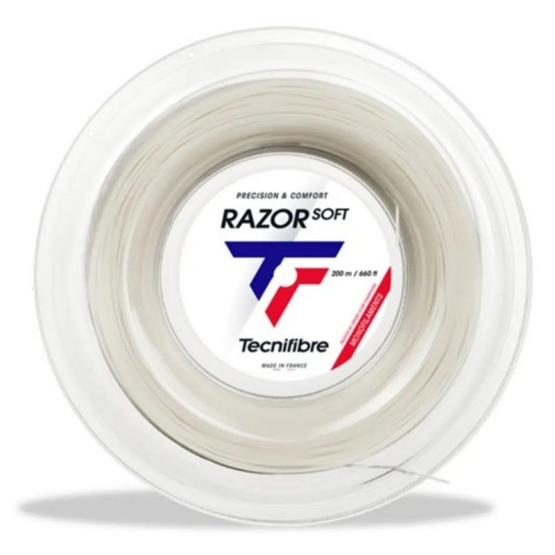 Tecnifibre เอ็นไม้เทนนิส Razor Soft 18/1.20mm Tennis Strings Reel | White ( 04RRAS120W )
