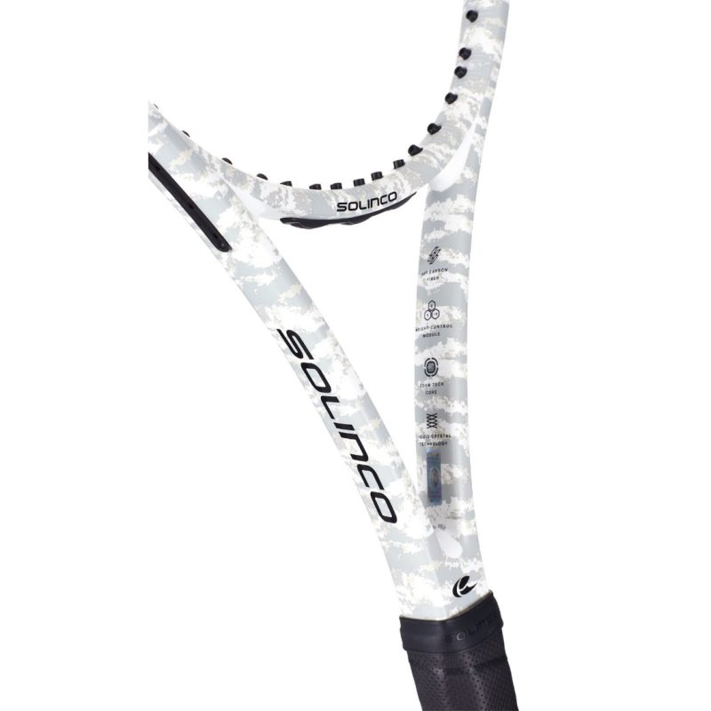 Solinco ไม้เทนนิส Whiteout 305 Tennis Racket G2 | White/Grey ( 1920583 ) - Image 8