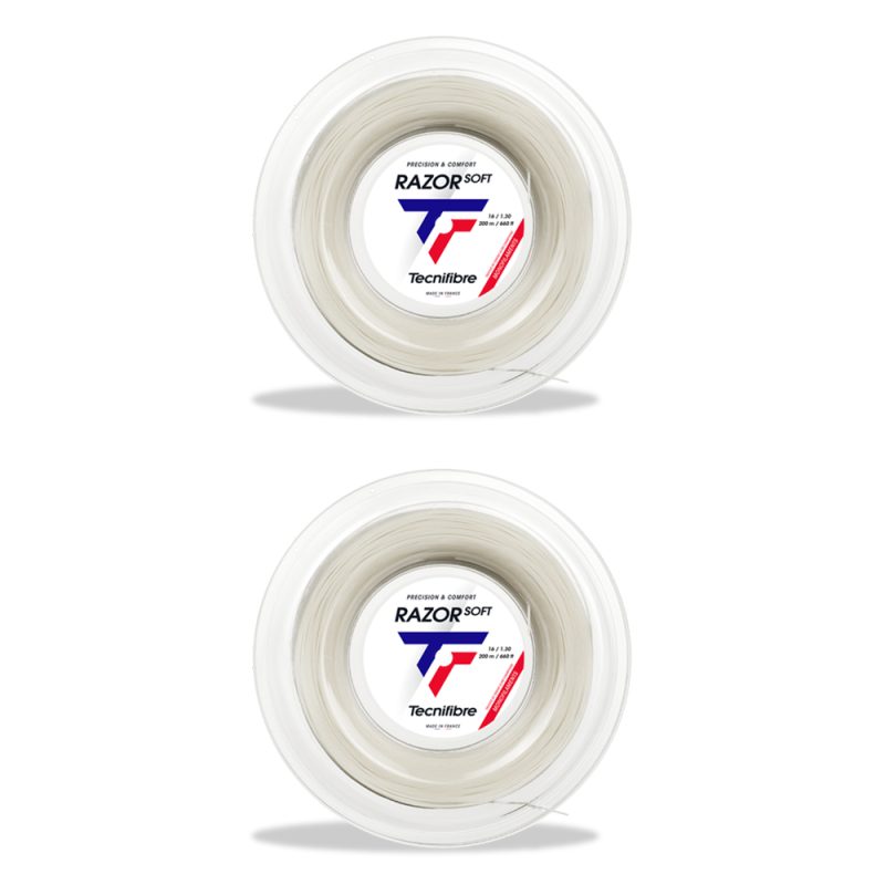 Tecnifibre เอ็นไม้เทนนิส Razor Soft 17/1.25mm Tennis Strings Reel | White ( 04RRAS125W ) - Image 4