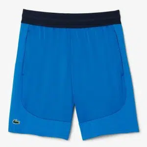 Lacoste กางเกงเทนนิสผู้ชาย Men's Ultra Dry Stretch Tennis Shorts | Blue ( GH8950103D3 )