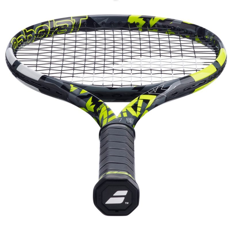 Babolat ไม้เทนนิส Pure Aero 98 Tennis Racket G3 | Grey/Yellow/White ( 101499G3 ) - Image 4
