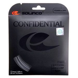 Solinco เอ็นไม้เทนนิส Confidential 17G/1.20mm Tennis String Reel | Dark Grey ( 1920208 )