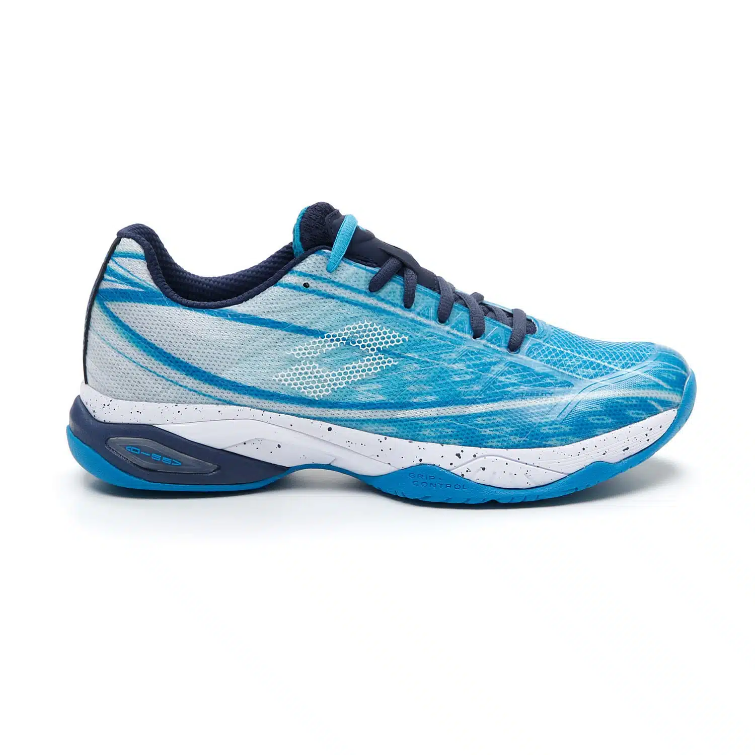 Lotto รองเท้าเทนนิสผู้ชาย Mirage 300 SPD | Blue Bay/All White/Navy Blue ( 210734-7FH ) 11 US