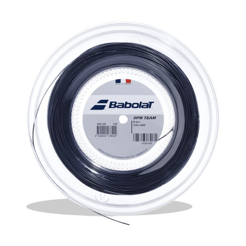 Babolat เอ็นไม้เทนนิส RPM Team 16/1.30mm , 17/1.25mm Tennis String Reel | Black ( 243108 ) - Image 3