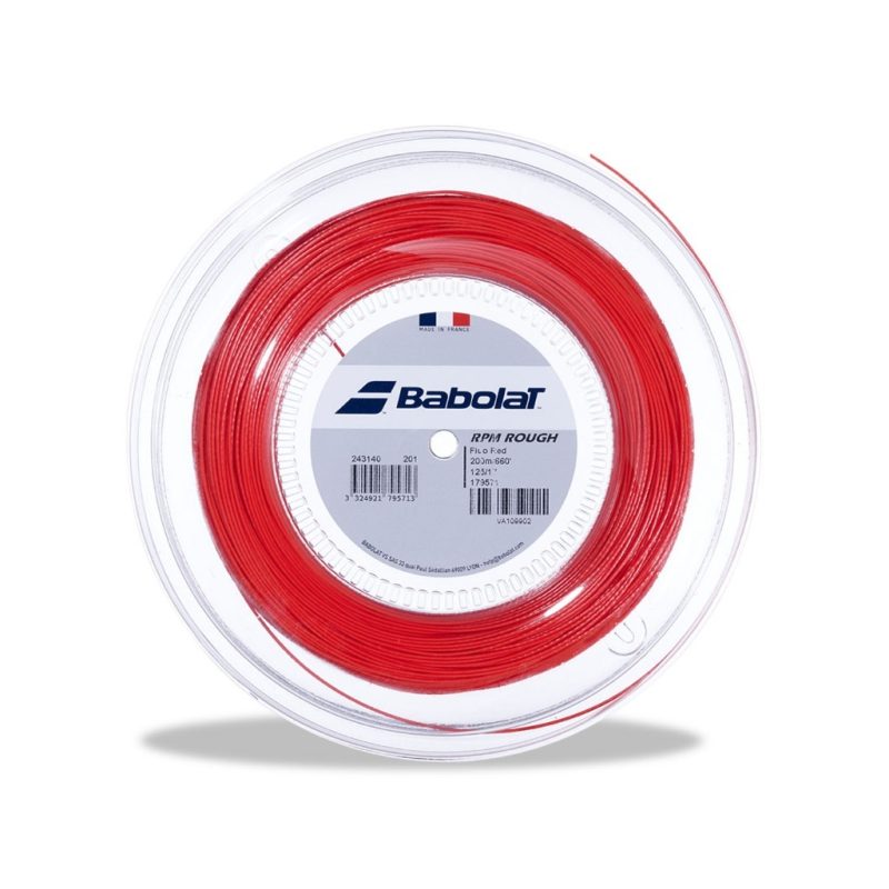 Babolat เอ็นไม้เทนนิสแบ่งขาย RPM Rough 17/1.25mm Tennis String Reel | Fluorescent Red ( 243140 ) - Image 3
