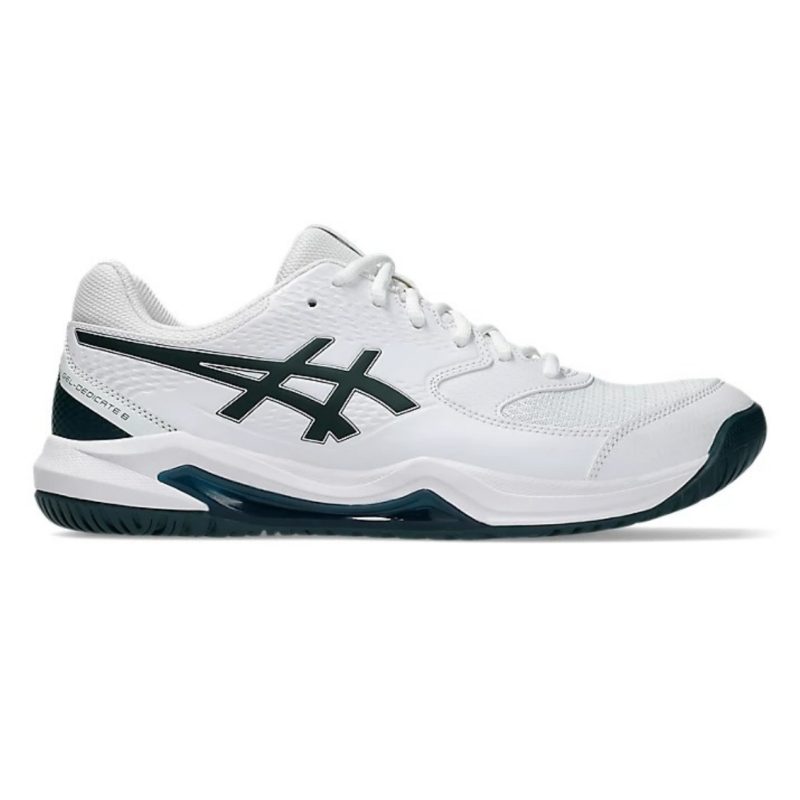 Asics รองเท้าเทนนิสผู้ชาย Gel-Dedicate 8 | White/Saxon Green ( 1041A408-104 )