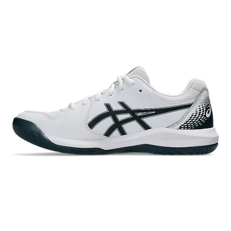 Asics รองเท้าเทนนิสผู้ชาย Gel-Dedicate 8 | White/Saxon Green ( 1041A408-104 ) - Image 4