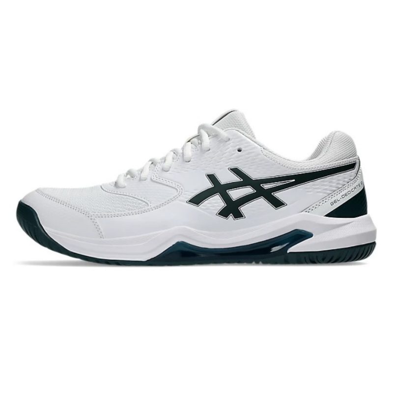 Asics รองเท้าเทนนิสผู้ชาย Gel-Dedicate 8 | White/Saxon Green ( 1041A408-104 ) - Image 8