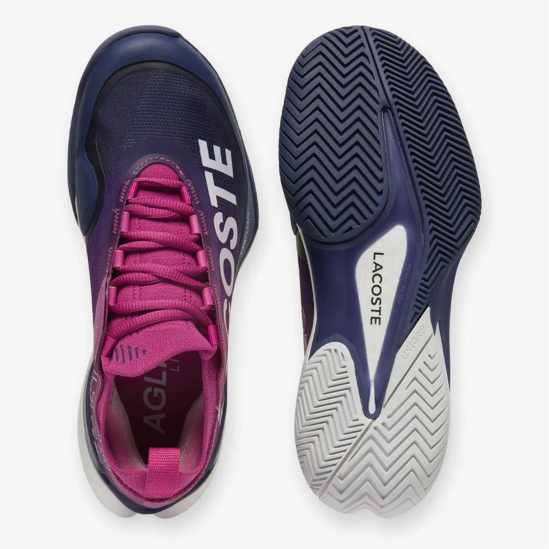 Lacoste รองเท้าเทนนิสผู้หญิง AG-LT25 Lite Tennis Shoes | Pink / Dark Blue ( 749SFA00943A6 ) - Image 5