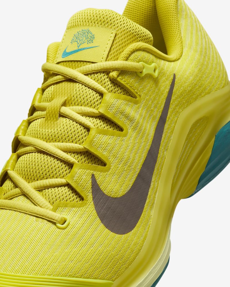 Nike รองเท้าเทนนิสผู้ชาย Zoom Vapor 12 Premium HC | High Voltage/Luminous Green/Mineral Teal/Cave Stone ( HF7827-300 ) - Image 7