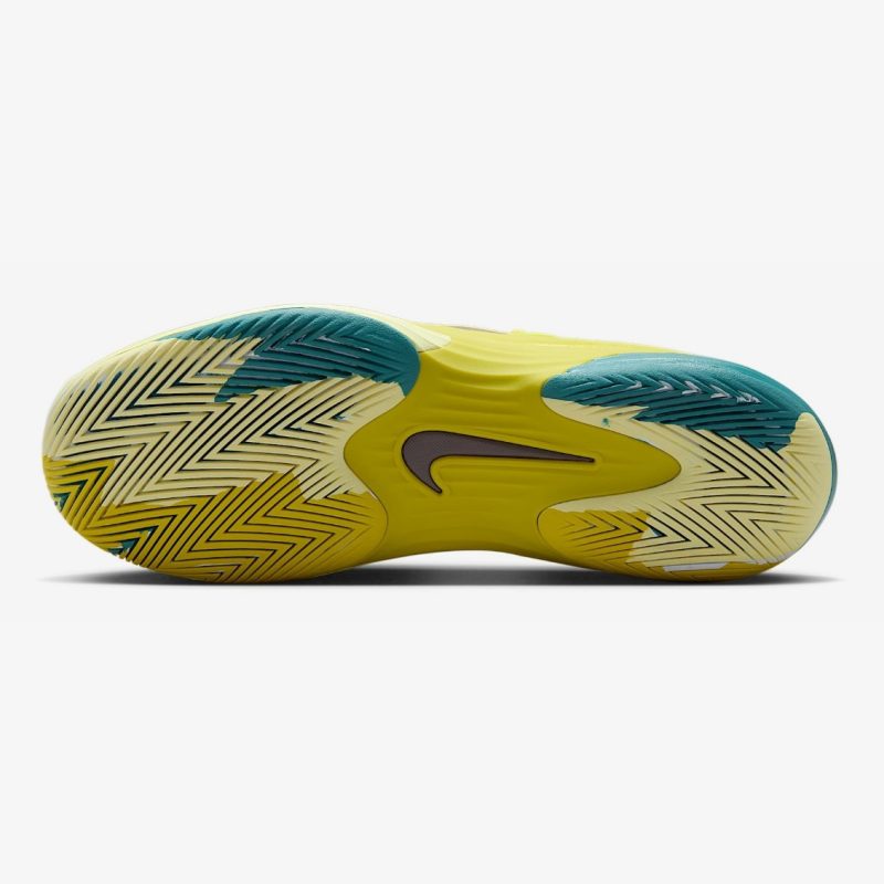 Nike รองเท้าเทนนิสผู้ชาย Zoom Vapor 12 Premium HC | High Voltage/Luminous Green/Mineral Teal/Cave Stone ( HF7827-300 ) - Image 3