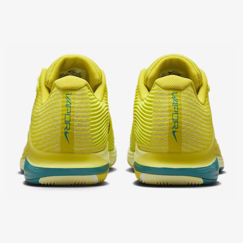 Nike รองเท้าเทนนิสผู้ชาย Zoom Vapor 12 Premium HC | High Voltage/Luminous Green/Mineral Teal/Cave Stone ( HF7827-300 ) - Image 5