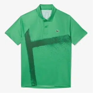 Lacoste เสื้อเทนนิสผู้ชาย Men’s Tennis x Novak Djokovic On Court Polo Shirt | Green ( DH895910SIW )