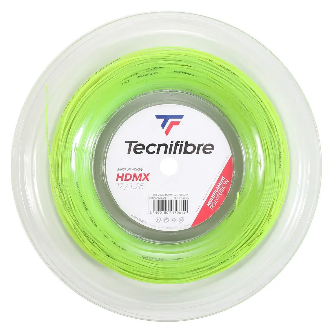 Tecnifibre เอ็นไม้เทนนิส HDMX 17/1.25mm Tennis Strings Reel | Lime ( 01RHD125XN ) - Image 2