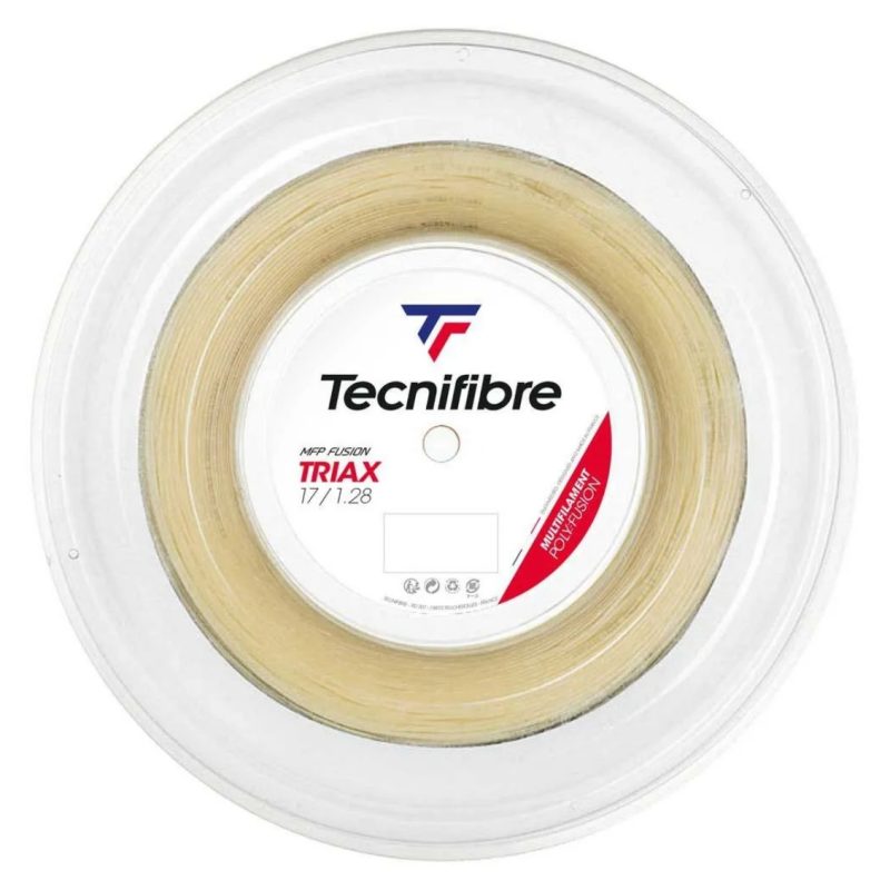Tecnifibre เอ็นไม้เทนนิส Triax 17/1.28mm Tennis Strings Reel | Natural ( 01RTR128XN ) - Image 2