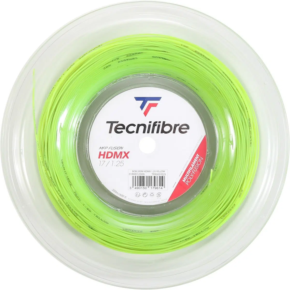 Tecnifibre เอ็นไม้เทนนิส HDMX 17/1.25mm Tennis Strings Reel | Lime ( 01RHD125XN ) - Image 3