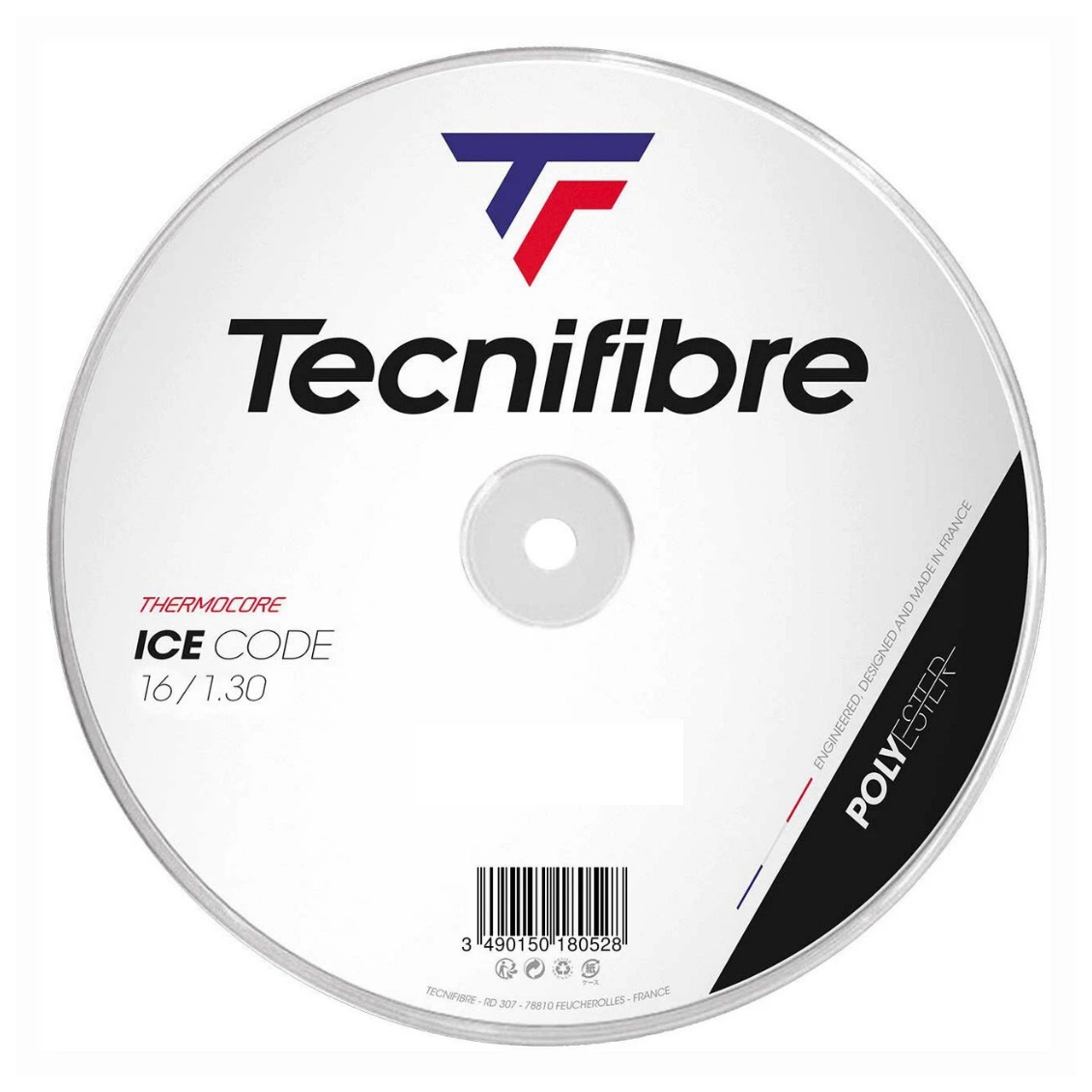 Tecnifibre เอ็นไม้เทนนิส Ice Code 200M 16/1.30mm Tennis Strings Reel | White ( 04RIC130XW )