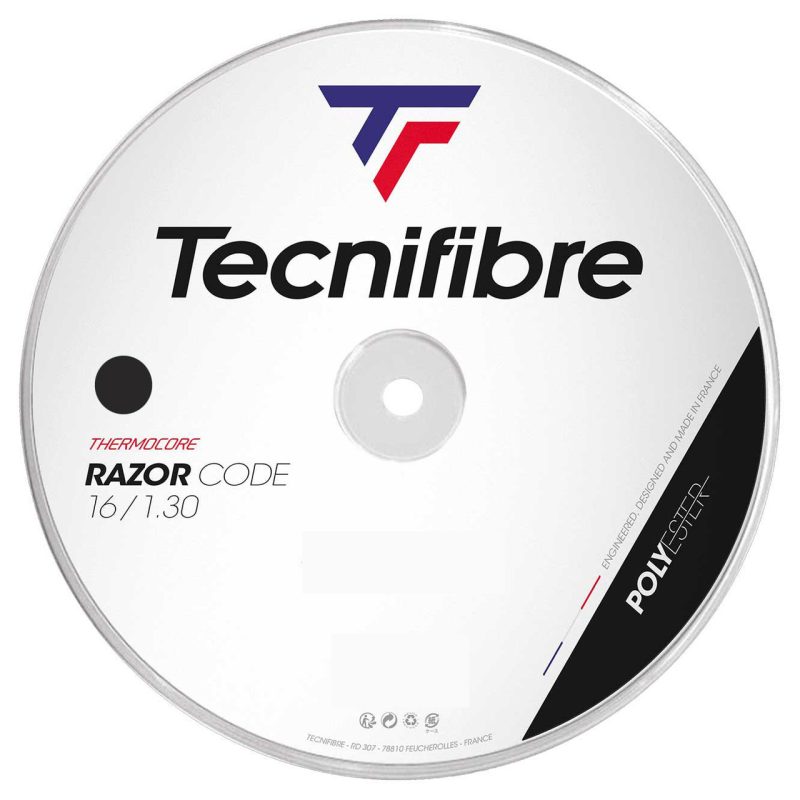 Tecnifibre เอ็นไม้เทนนิส Razor Code 16/1.30mm Tennis Strings Reel | Black ( 04RRA130XC  ) - Image 2