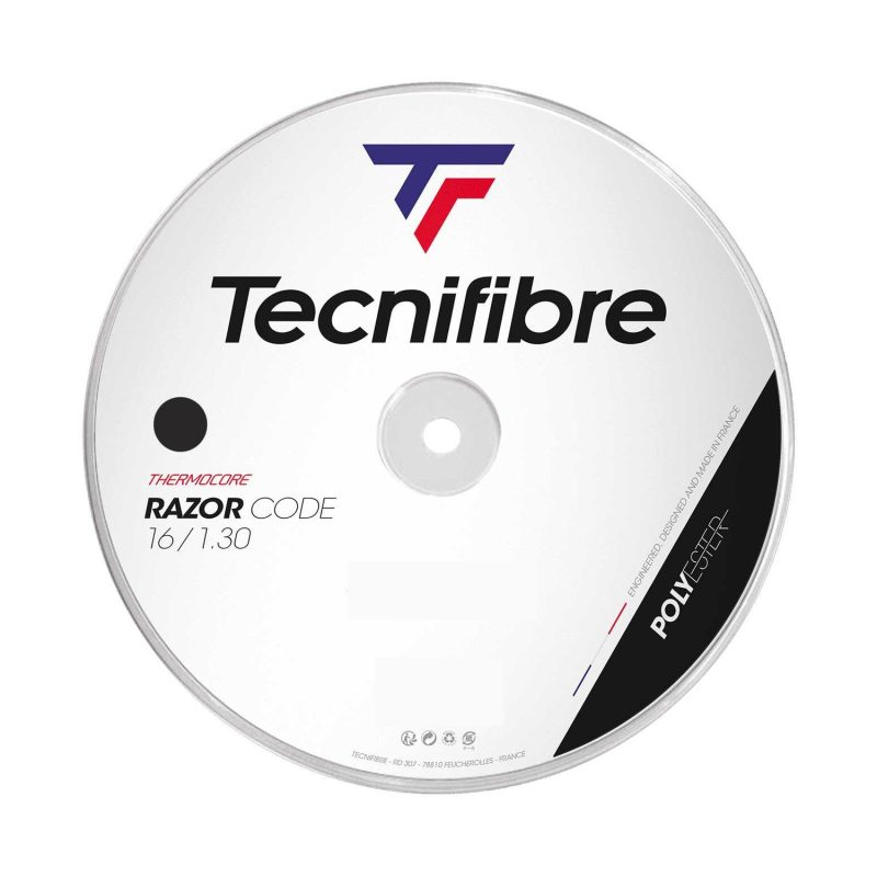Tecnifibre เอ็นไม้เทนนิส Razor Code 16/1.30mm Tennis Strings Reel | Black ( 04RRA130XC  ) - Image 3