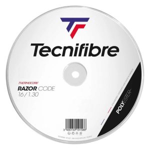 Tecnifibre เอ็นไม้เทนนิส Razor Code 16/1.30mm Tennis Strings Reel | Black ( 04RRA130XC  )