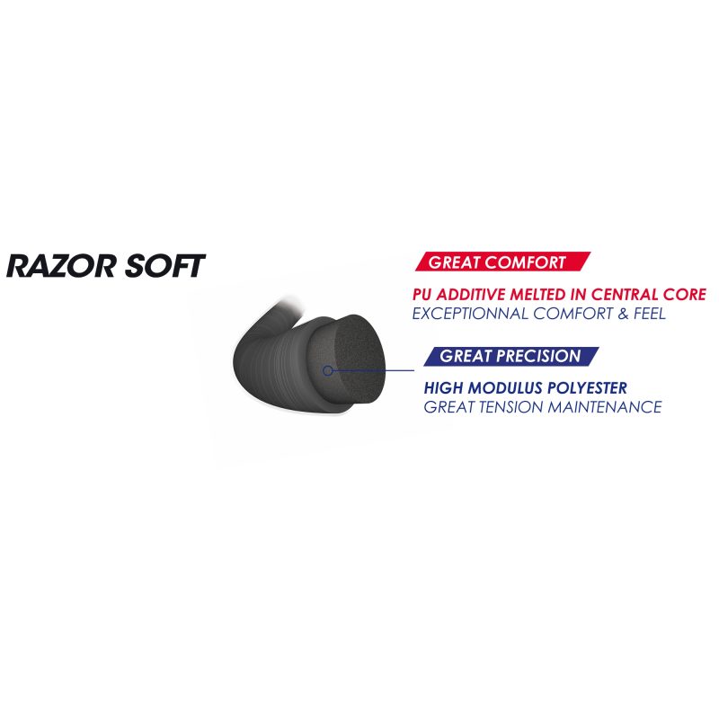Tecnifibre เอ็นไม้เทนนิส Razor Soft 200M 16/1.30mm Tennis Strings Reel | Black ( 04RRAS130N ) - Image 5