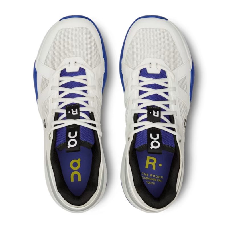 On รองเท้าเทนนิสเด็ก The Roger Clubhouse Pro Youth Tennis Shoes | White | Indigo ( 3YE10010629 ) - Image 6