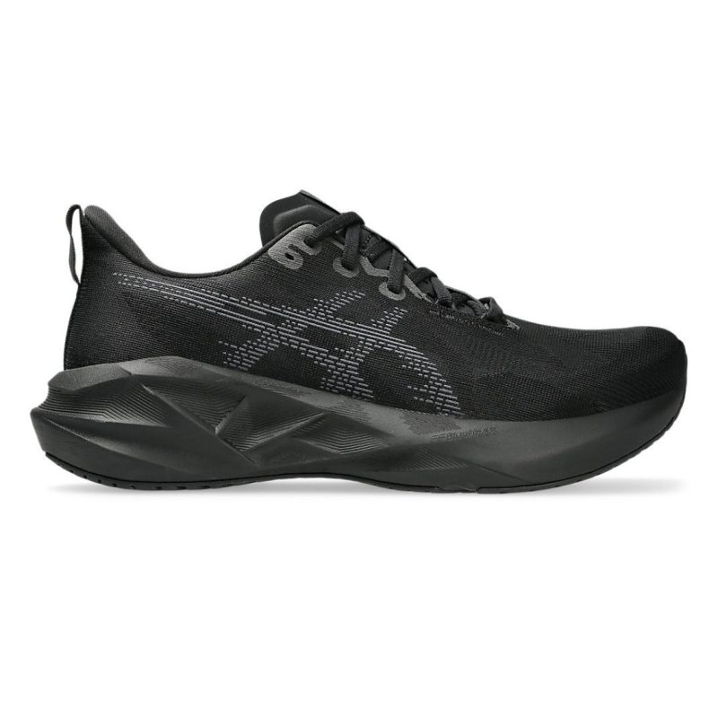 Asics รองเท้าวิ่งผู้ชาย Novablast 5 (2E) Wide | Black/Carrier Grey ( 1011B975-002 )